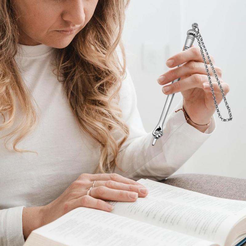 Torah Pointer Yad Torah Scroll Reading Hand Assistant Hand Pointer and Connected Chain Bible Pointer Jewish Gift Unisex