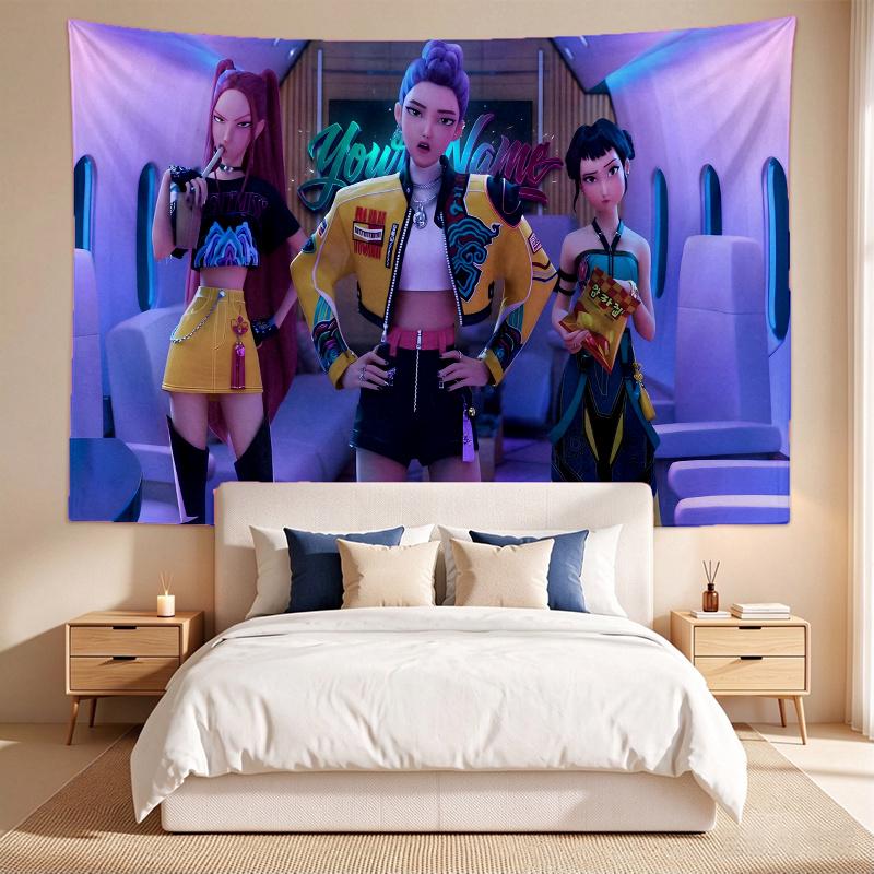 Kpop Girl Group (103) Custom Name Tapestry Wall Hanging Tapestry Wall Art Decor for Bedroom Living Room