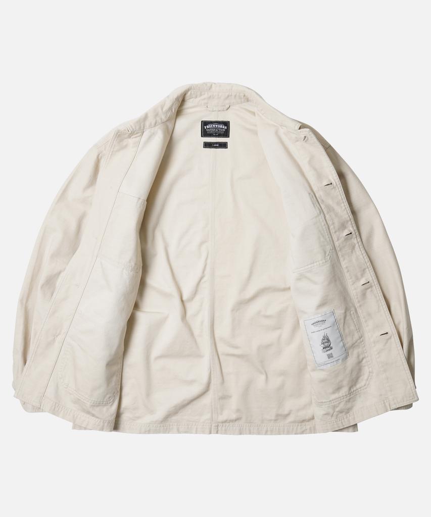 Frizmworks Backsatin French Work Jacket _ Cream