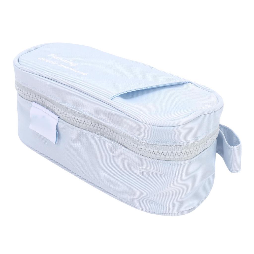 Large Capacity Flip Pen Bag Memory Fabric Vibrant Color Inner Pocket Pencil Holder for School Office Traveling