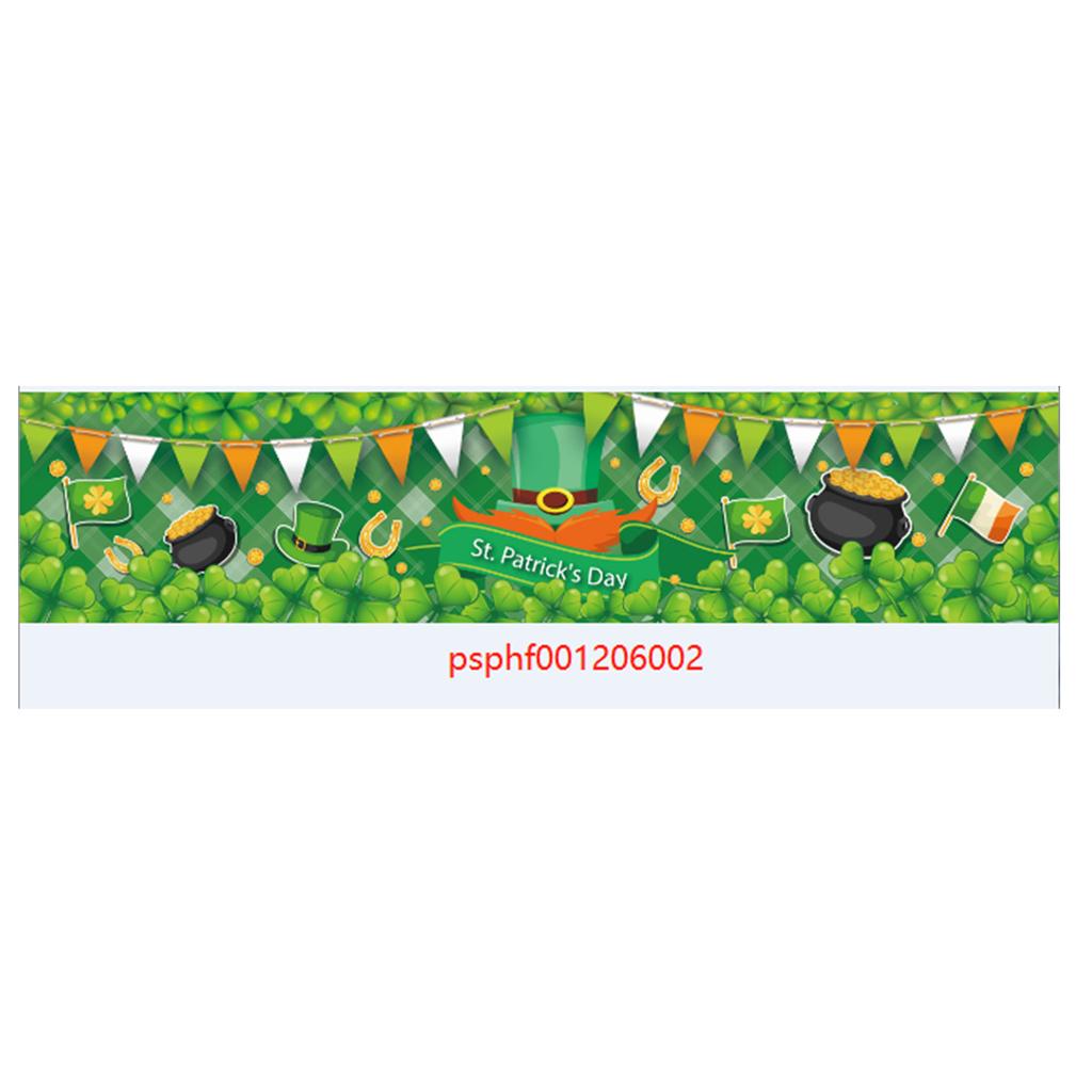 Irish Festival Clover Theme Party Outdoor Party Venue Arrangement Props Polyester Cloth Poster Customization
