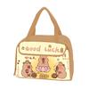 Cartoon Lunch Bag Insulated Bag Large Capacity Zipper Closure Waterproof Easy to Clean Lunch Tote Bag with Handle