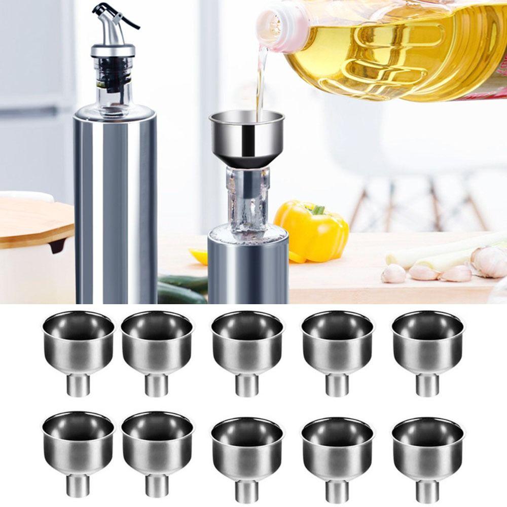 

10Pcs Mini Oil Liquid Spice Filter Portable Perfume Bottles Refilling Funnel Oil Wine Funnel Liquid