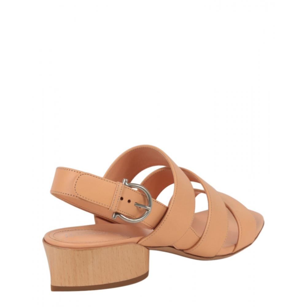 Salvatore Ferragamo Trezze 30 Sandal Beige