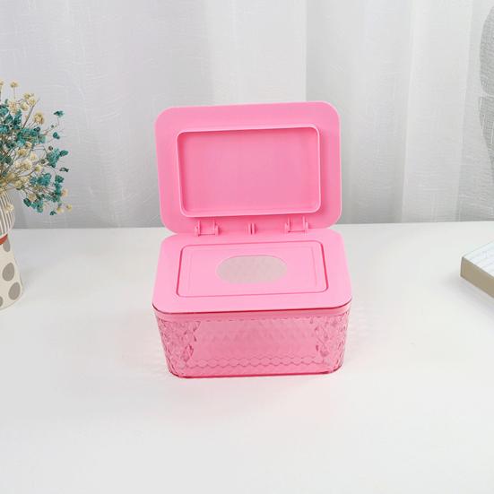 Wipes Dispenser Storage Box Large Capacity Dustproof Moisture Prevention Transparent Design Bathroom Wipes Case Box