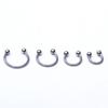 Stainless Steel Horseshoe Septum and Lip Ring Piercing Jewelry