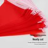 Red Triangular Ground Marker Flags with Pointed Poles