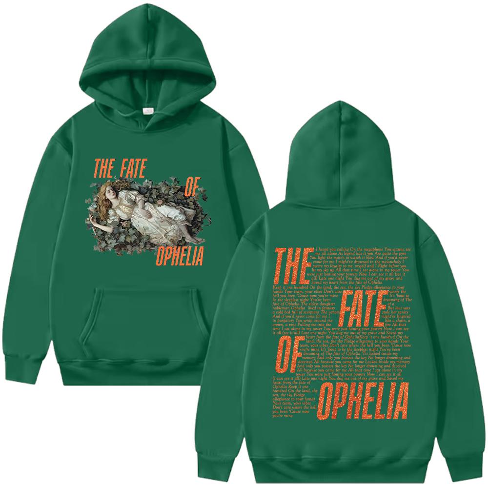 The Fate of Ophelia Lyrics Hoodie TS The Life of A Showgirl Album Graphic Clothes Women Men Fashion Retro Aesthetic Pullover Y2K