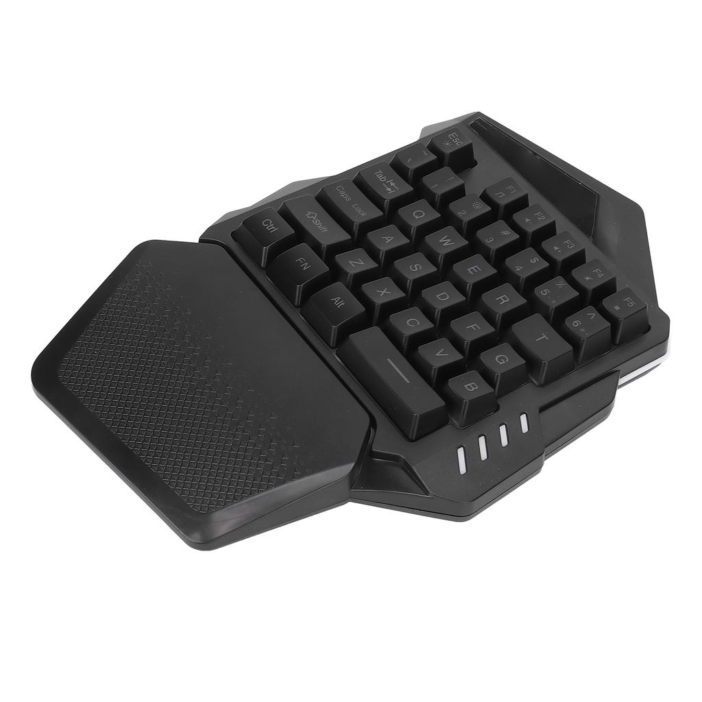 One Handed Gaming Keyboard 2.4G Wireless RGB Lighting ABS 35 Keys Gaming Keyboard for Computer