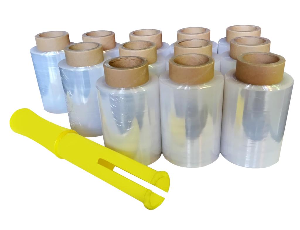 to wrap and Handy Wrap for width 100mm x length 12 rolls 1 bulk purchase set {Easy pack} [Dunaway] packing, 150m, + holder, (12)