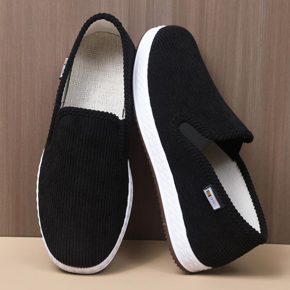 New old cloth shoes breathable comfortable soft sole casual walking shoes 38 чёрный