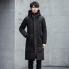 2025 New Long Cold Clothing Men's Long Youth Men's Winter Casual Thickened Hooded Jacket