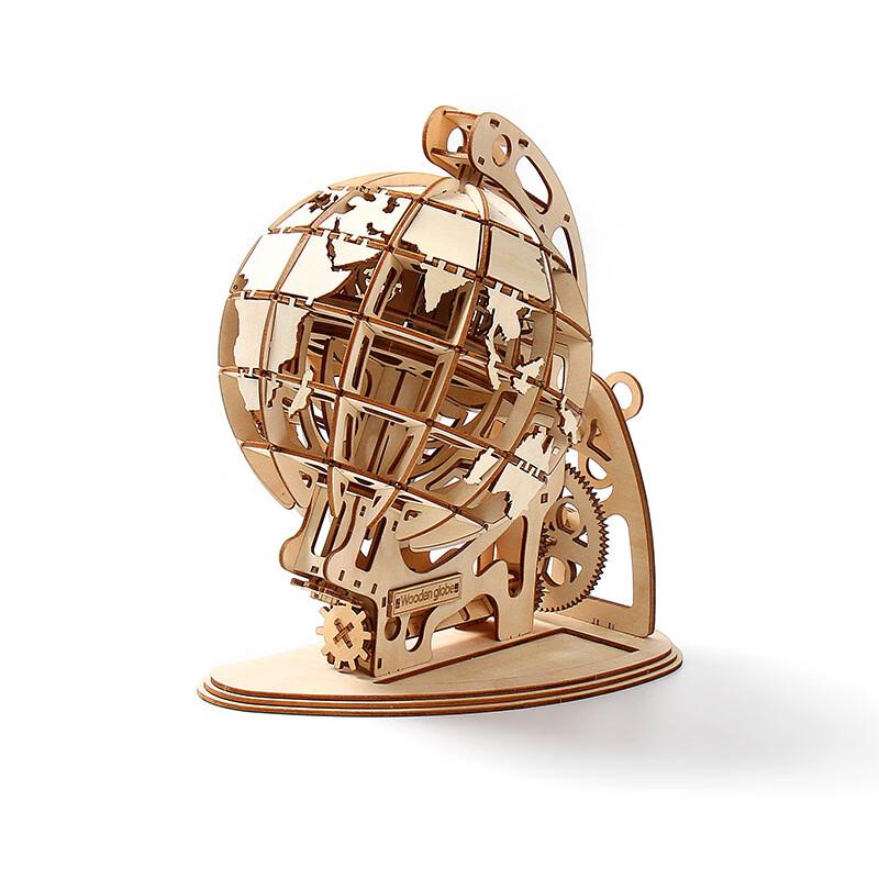 Wooden 3D Globe Puzzle Model