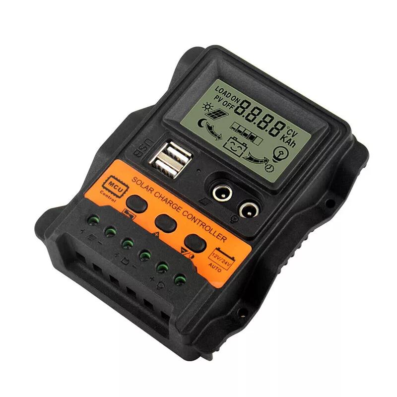

1Pc Solar Panel 30A Battery Charge Controller 12V/24V LCD Display Regulator Dual USB PWM Solar Electrical Equipment Tools 30A