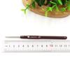 16pcs Brown Sweater Weaving Needles Kit, Thin Head Crochet Hook Set, Sizes 0.5mm-2.5mm Ideal for Sweater & Blankets & Doll Craft