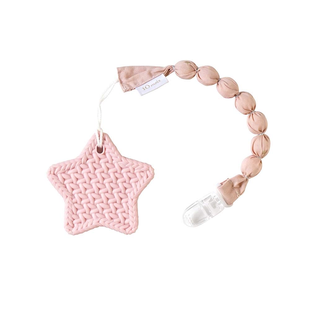 10mois Baby Shower Gift Set Fukufuku Gauze Baby Length for Newborns To 3 Years Old TEETHER Pink - (6-ply Gauze) Sleeper, 100% Cotton, White, 58cm, +