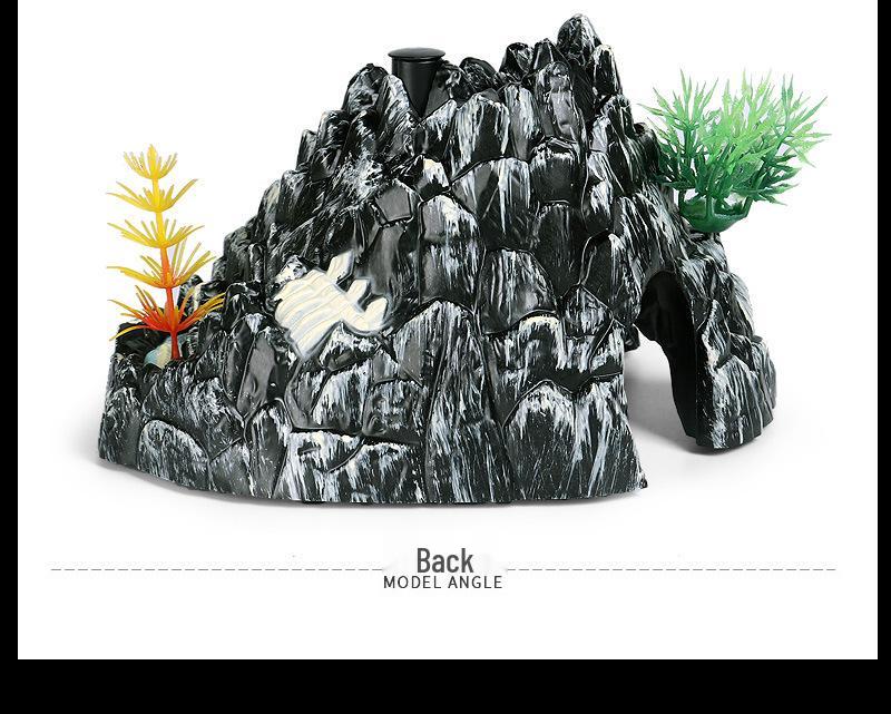 Volcano Eruption Simulation Toy with Sound, Light, and Dinosaur Ornaments - Cognitive Gift for Boys