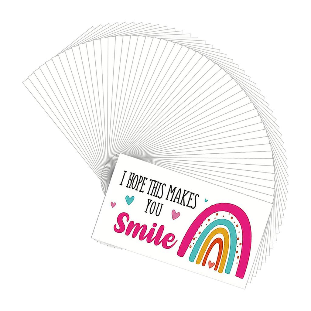 50 szt. Kartki z życzeniami dla kupujących Modne Kartki z podziękowaniami za docenienie klienta Stylowe Kartki z podziękowaniami za zakup