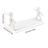 Cartoon Doll Seasoning Jar Sorting Storage Rack Self-adhesive Toilet Bathroom Cosmetics Shelf Bathroom Kitchen Organizer Holder