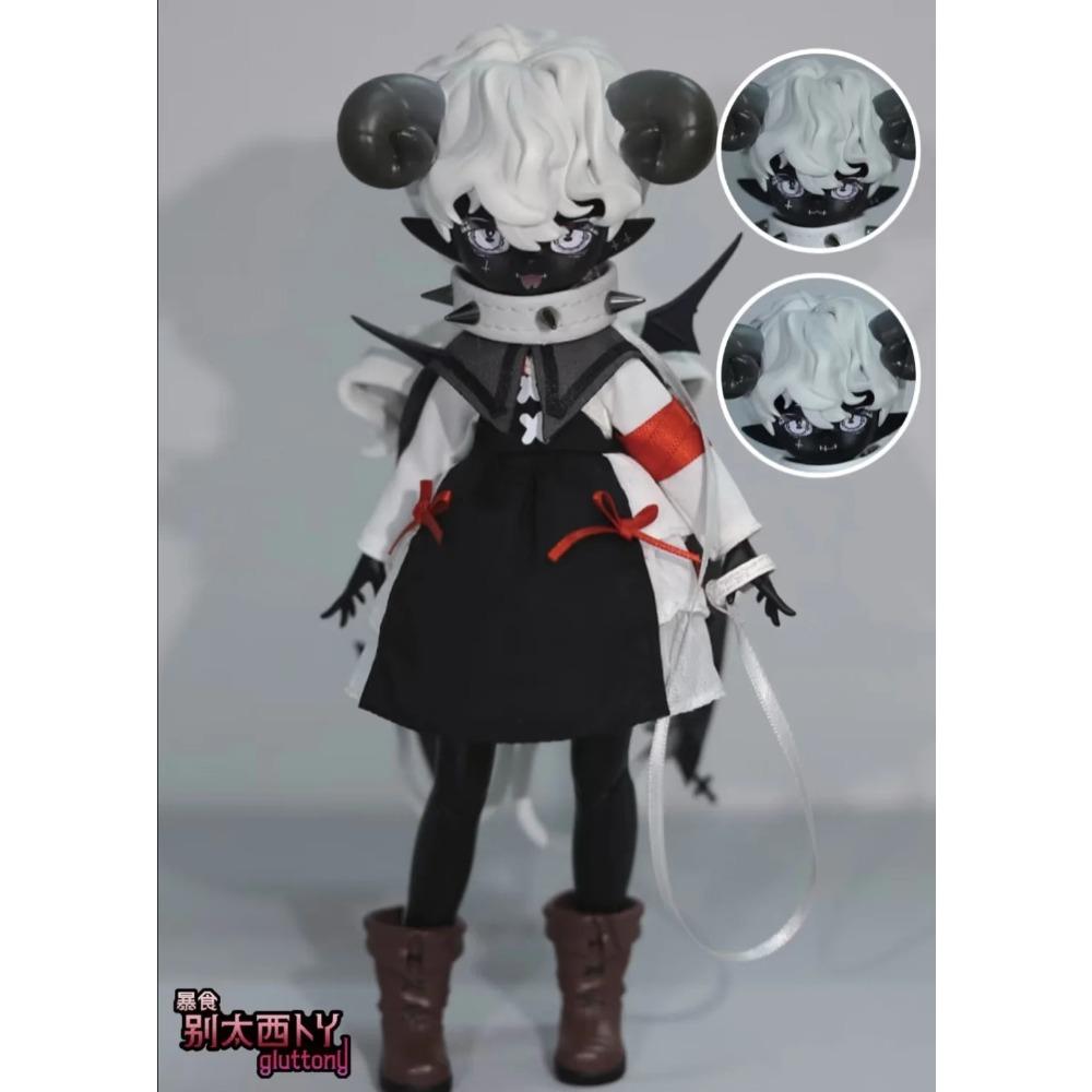 In Stock Genuine 1/8 BJD Devil's Horns Movable Doll Blind Box Ornament Figurine Doll Cute Figurine Birthday Gift Decoration
