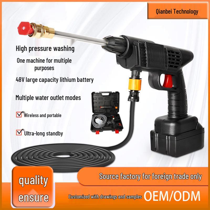 Wireless Electric Lithium Battery High-Pressure Car Wash Water Gun
