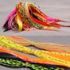 10 Bundles Double Colors Mixed Silicone Skirt Trailer Replacement for Slider Jigs Squid Madai Squid Snapper Jigging Fishing Lure