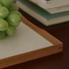 Retro Wooden Storage Trays Kitchen Fruit Tray Simple Living Room Desktop Storage Plate Multifunctional Home Organize Accessories