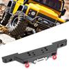 1/10 Front Bumper AntiCollision Metal RC Accessories with LED Light for SCX10 Traxxas TRX4 Defender D90