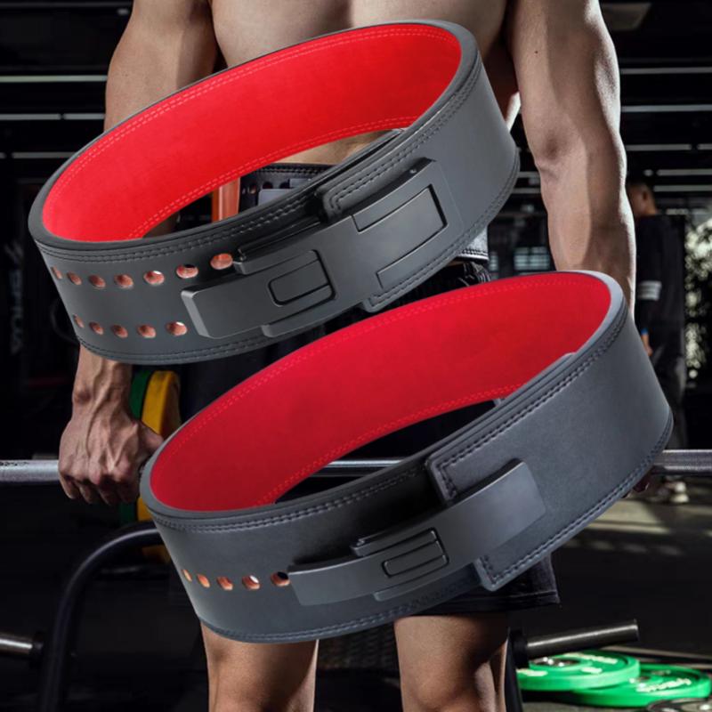 Pas do podnoszenia ciężarów do przysiadów, sztangi, powerliftingu, regulowany skórzany wspornik lędźwiowy, kulturystyka, ćwiczenia, fitness, pas ochronny