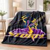 Melbourne Storm Printed Flannel Blanket Warm Comfort Bed Throw For Indoor Home Decoration