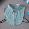 Korean Fake Collar for Children Denim Shirt Detachable Shirt Collar Boys Girls Neckwear Decorative Kids Faux Col