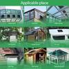 Sun Powered Attic Ventilation Fan Aluminum Alloy Shell Rodents Proof Design Suitable for 110mm 160mm Ducts