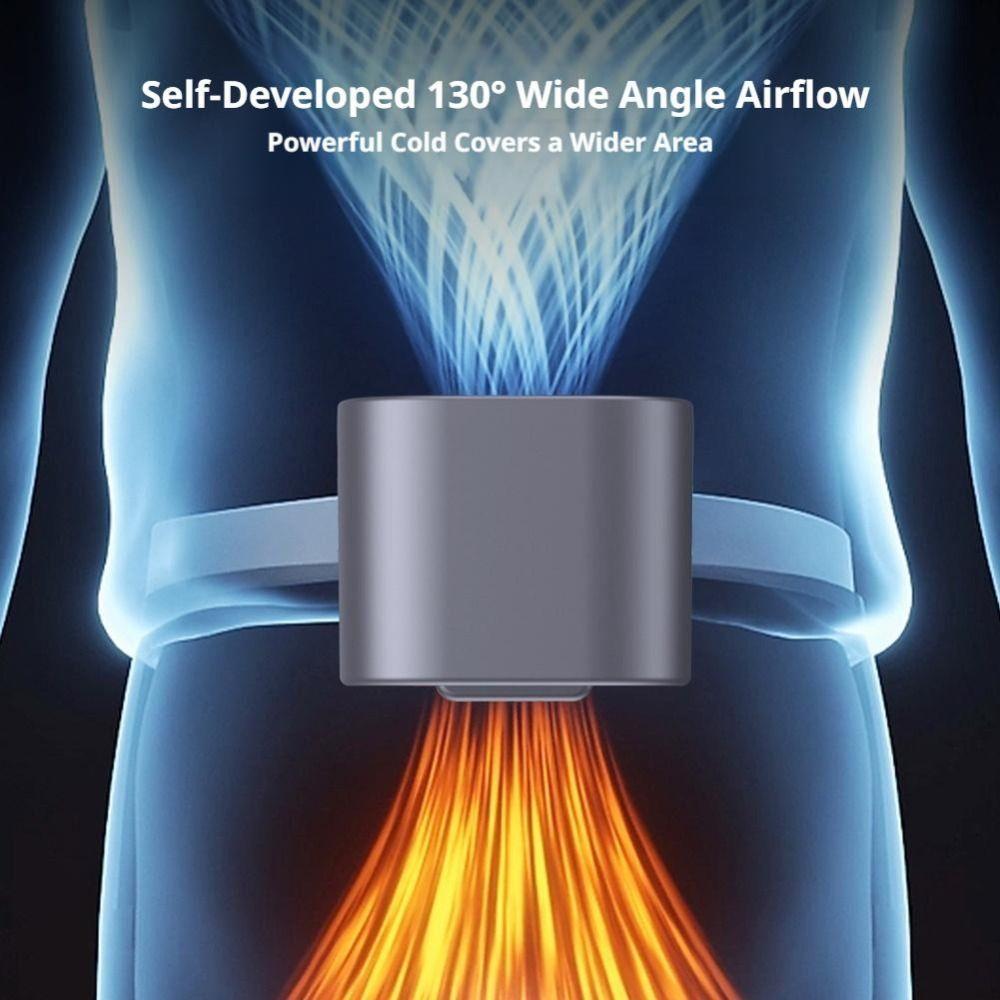 High-Speed Clip on Fan LED Display Waist Clip Fan New Mini Silent Fan  Outdoor Work