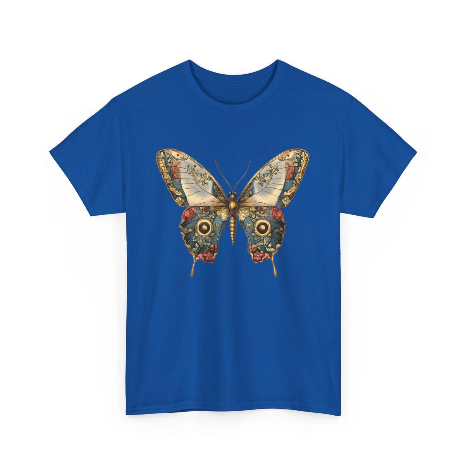 Aesthetic Butterfly Graphic Tee Women’s Cute Trendy Boho Oversized T-Shirt L