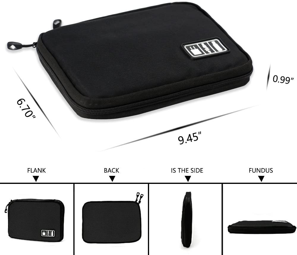 Organisateur de Câbles Sacs de Rangement Système Kit Étui Câble de Données USB Fil d'Écouteur Stylo Power Bank Appareils Gadgets Numériques Sacs de Voyage