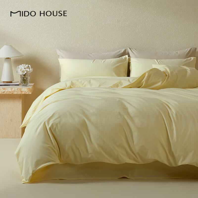 MIDO HOUSE 60-Thread Count Cotton 3-Piece Bedding Set