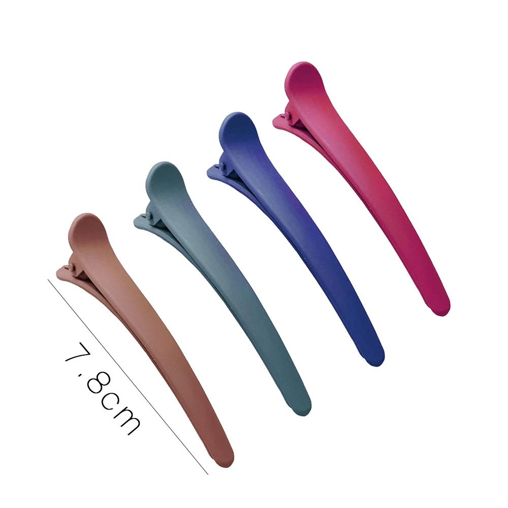 4Pcs/Set Duckbill Clip Candy Colors Hairdressing DIY Hairpins Plastic Hair Care Hair Clamps Styling Tools Professional Salon