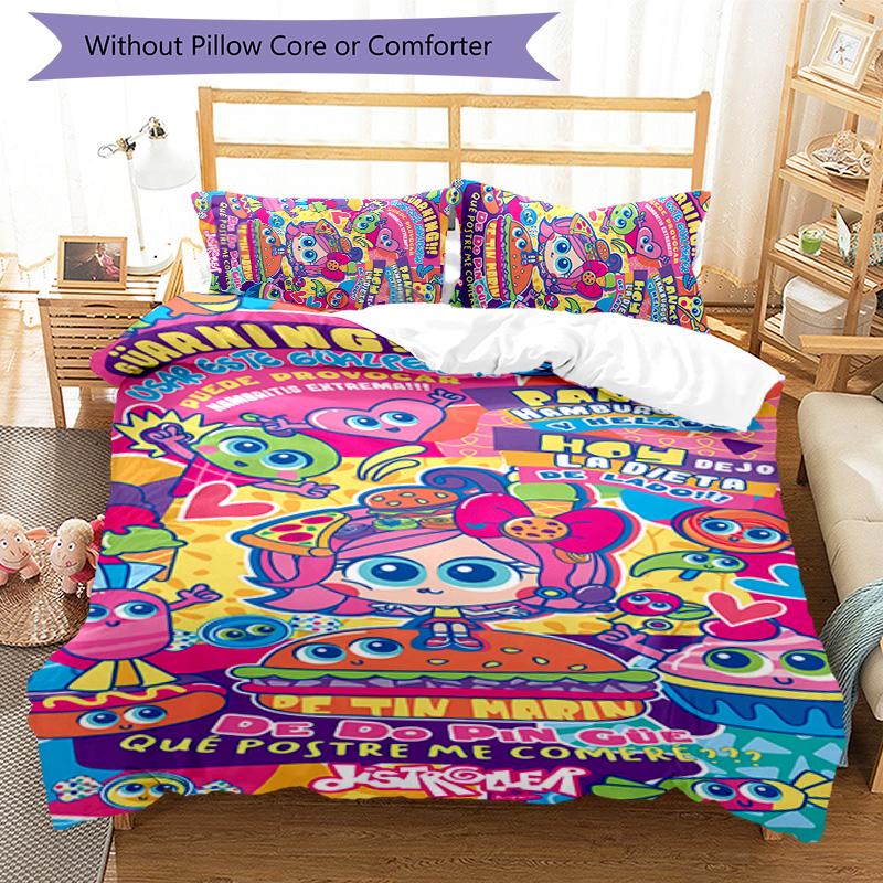 3pcs Distroller Alushhhe Green pattern bedding set duvet cover set includes duvet cover &pillowcases, perfect all season bedroom decoration & gift