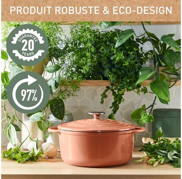 Сотейник чугунный Tefal E26006 Lov 34x26 см терракотовый (E2600604)