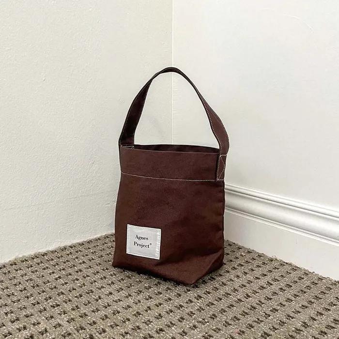 [Agnes Project] Peanut Tote Bag_Brown