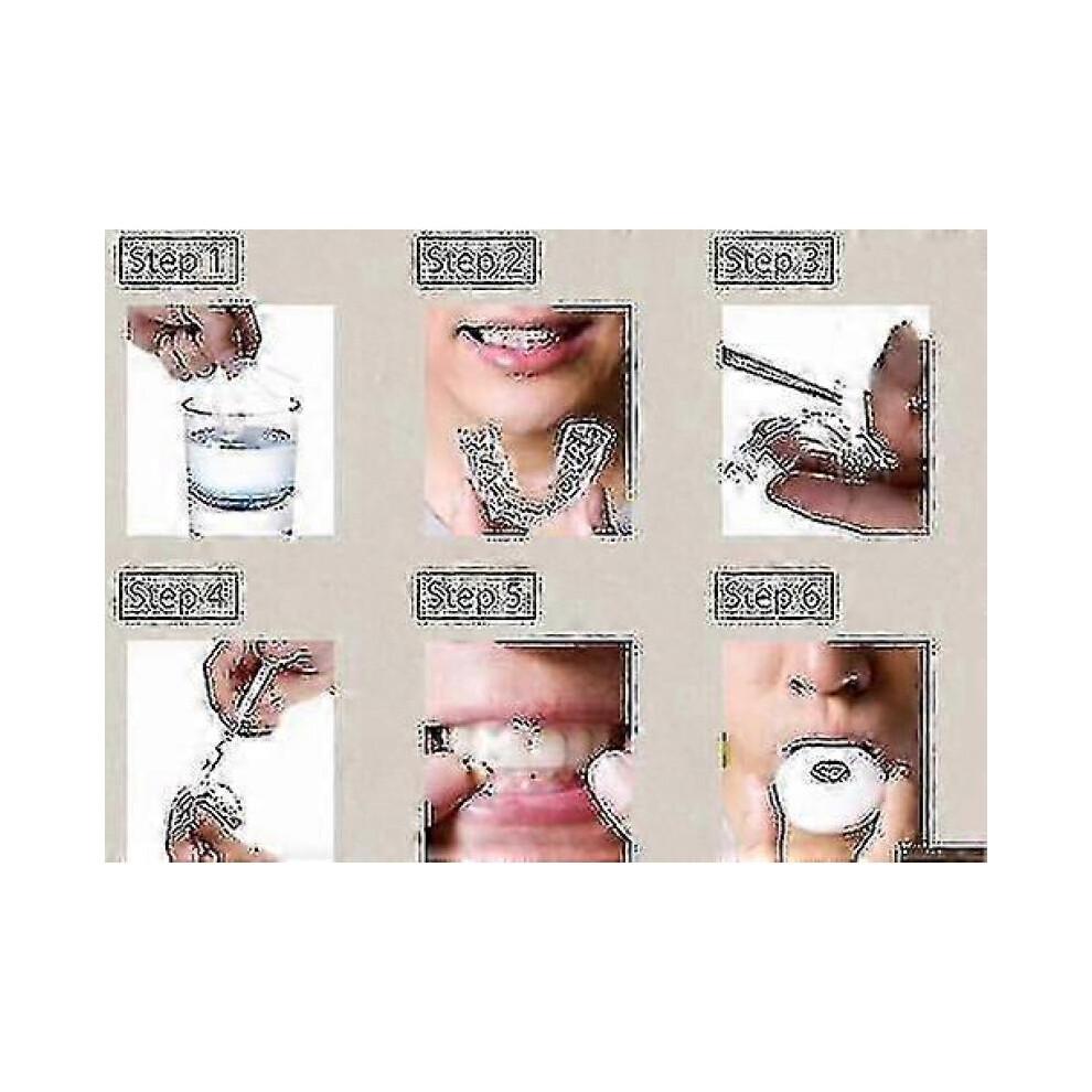 Set of Four Trays Accessory for Teeth Whitening Gel Bleaching Thermoforming Dental Care Home Treatment Kit Support
