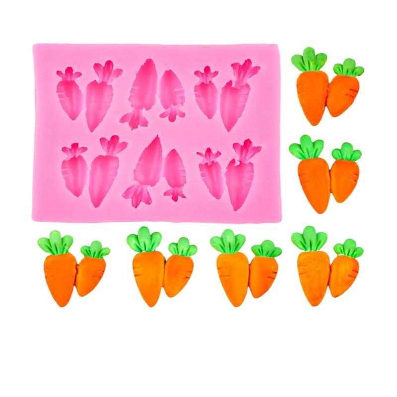 

Шоколадні силіконові форми Маленькі морквини Форми для лиття Зроби сам Форми для торта Форми для випічки Форми для мастики Форми для епоксидної смоли