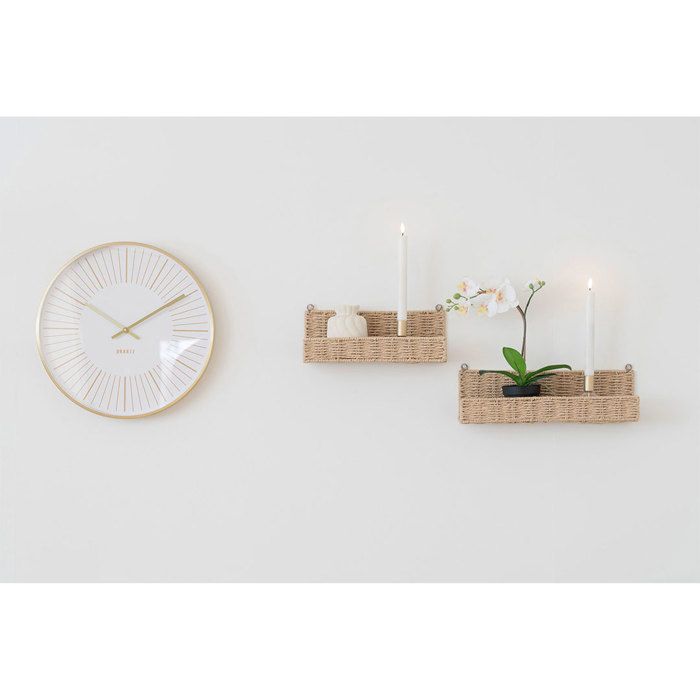 Treviso Wall Shelf Set of 2 Natural.