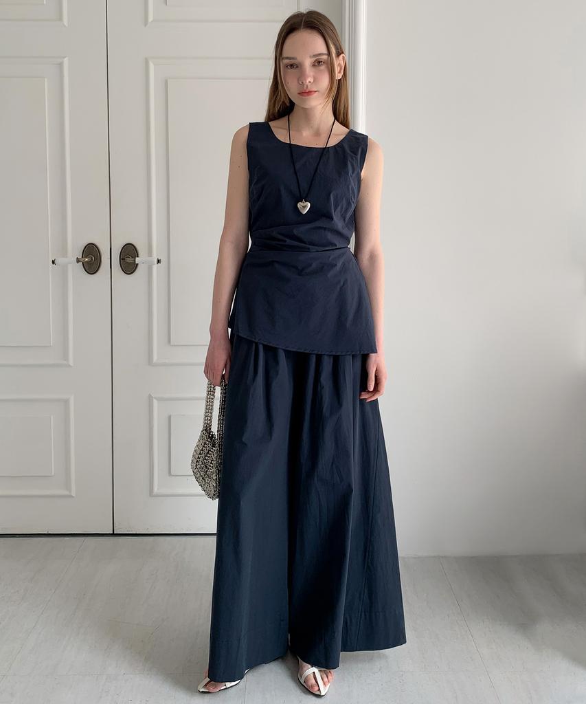 Baseukala Cotton Banding Wide Pants (3Colors)