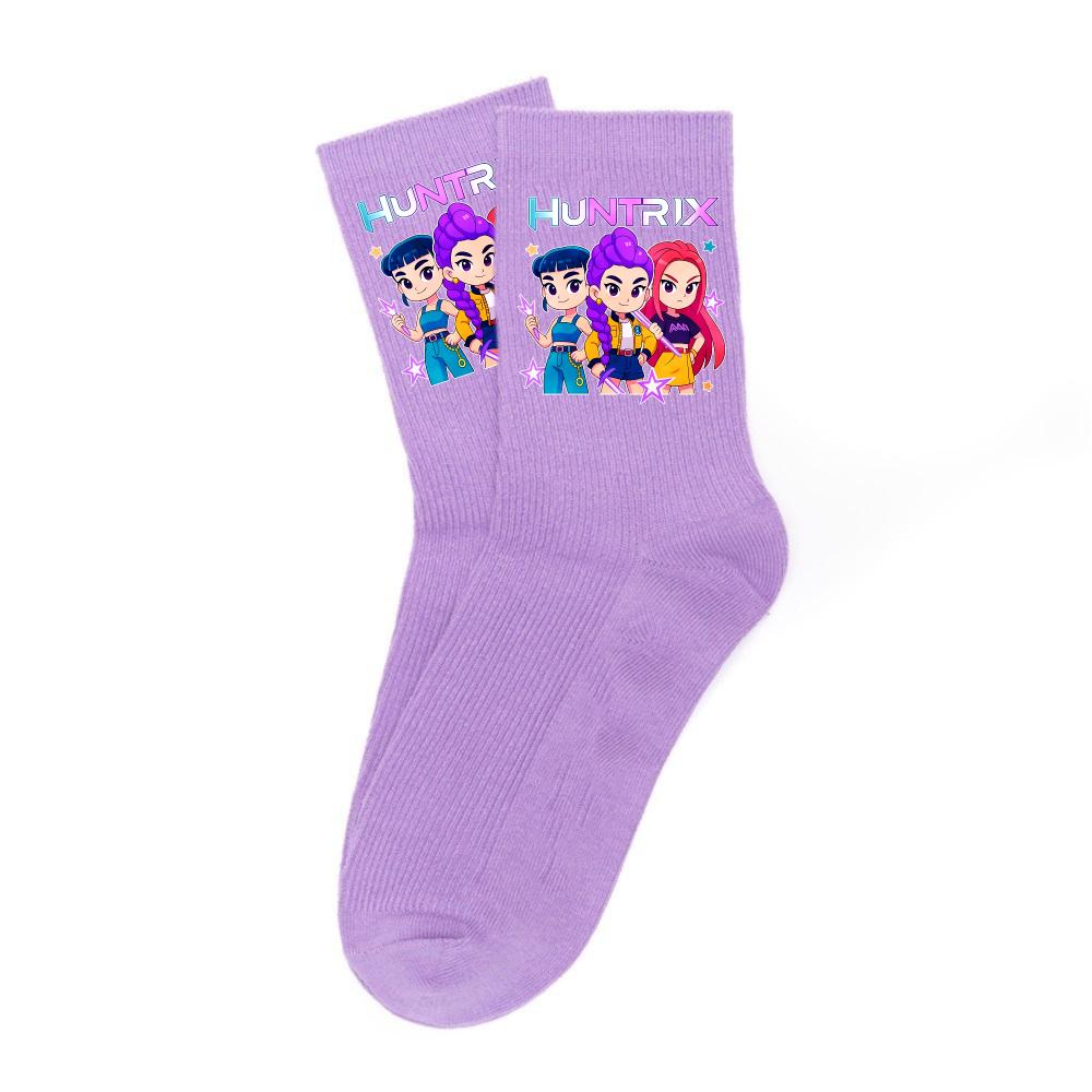 Neueste Kpop-Dämonenjäger-Socken, weich, dick und warm, für Schüler, Outdoor-Sportarten, Herbst, kalte Jahreszeit, Mädchen, wadenlang, Kindergeburtstag, Geschenk