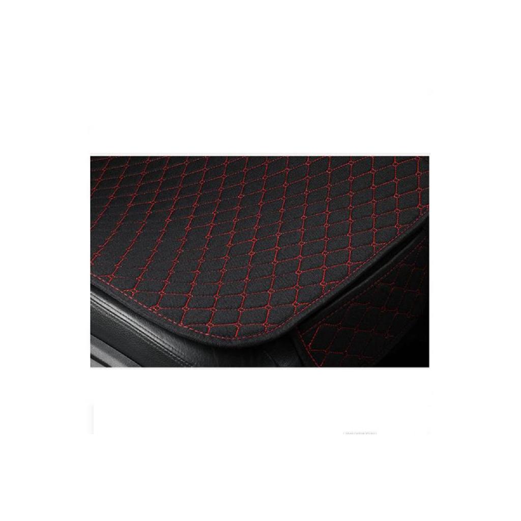Car Seat Cushion Front And Rear Set 3 Pieces Add Style To Your Car Black Fabric Black