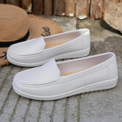 Verkäufer Sommer Keilabsatz Weiß Krankenschwester Schuhe Frauen Weiche Sohle Mode Lässig Bequeme Rutschfeste Flache Schuhe Frauen