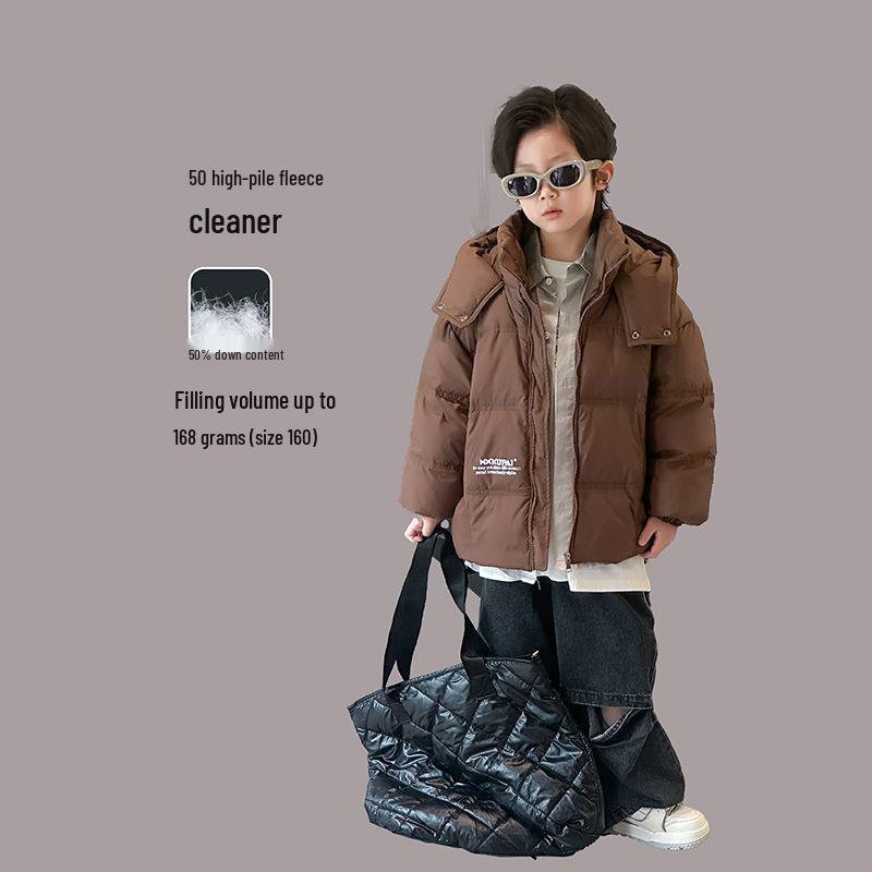 2025 New Kids' Winter Thick Down Jacket Casual Warm Coat for Boys and Girls