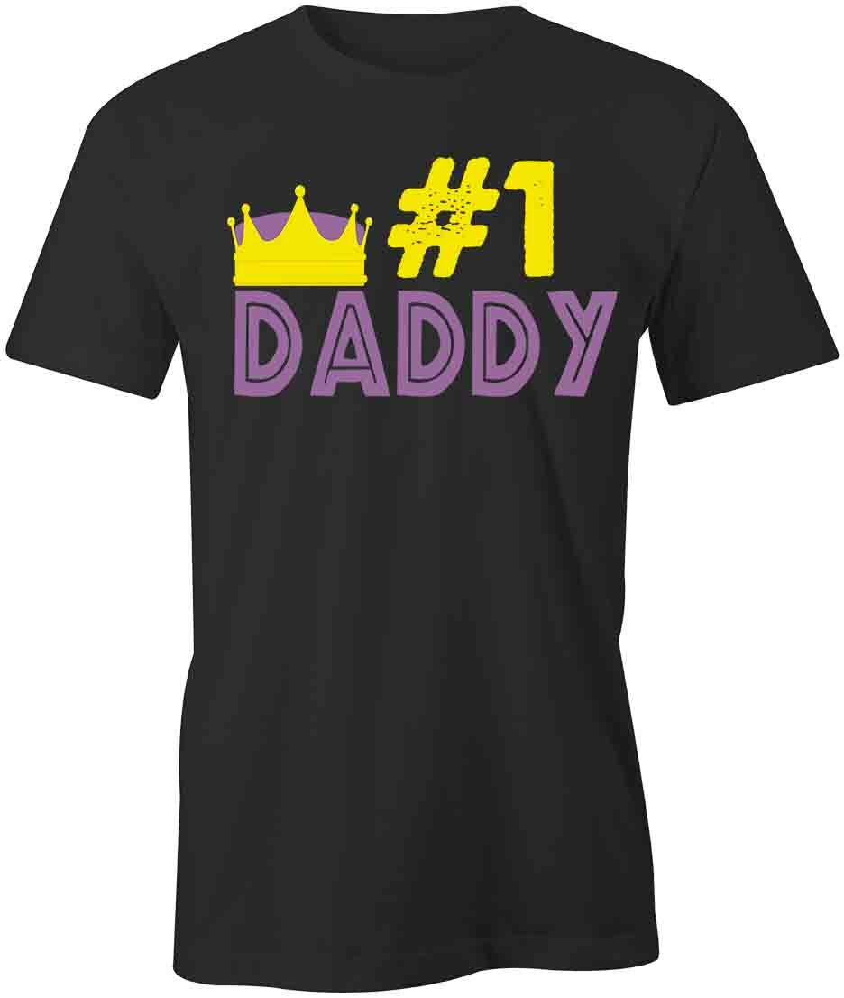 #1 DADDY TShirt Tee Short-Sleeved Cotton FATHER DAD CLOTHING S1BSA445 M