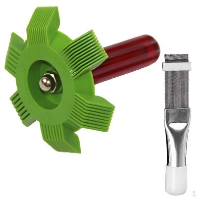 2pack Comb Conditioner Cooling Straightening Cleaning Tool, Stainless Steel Material for Durable Use